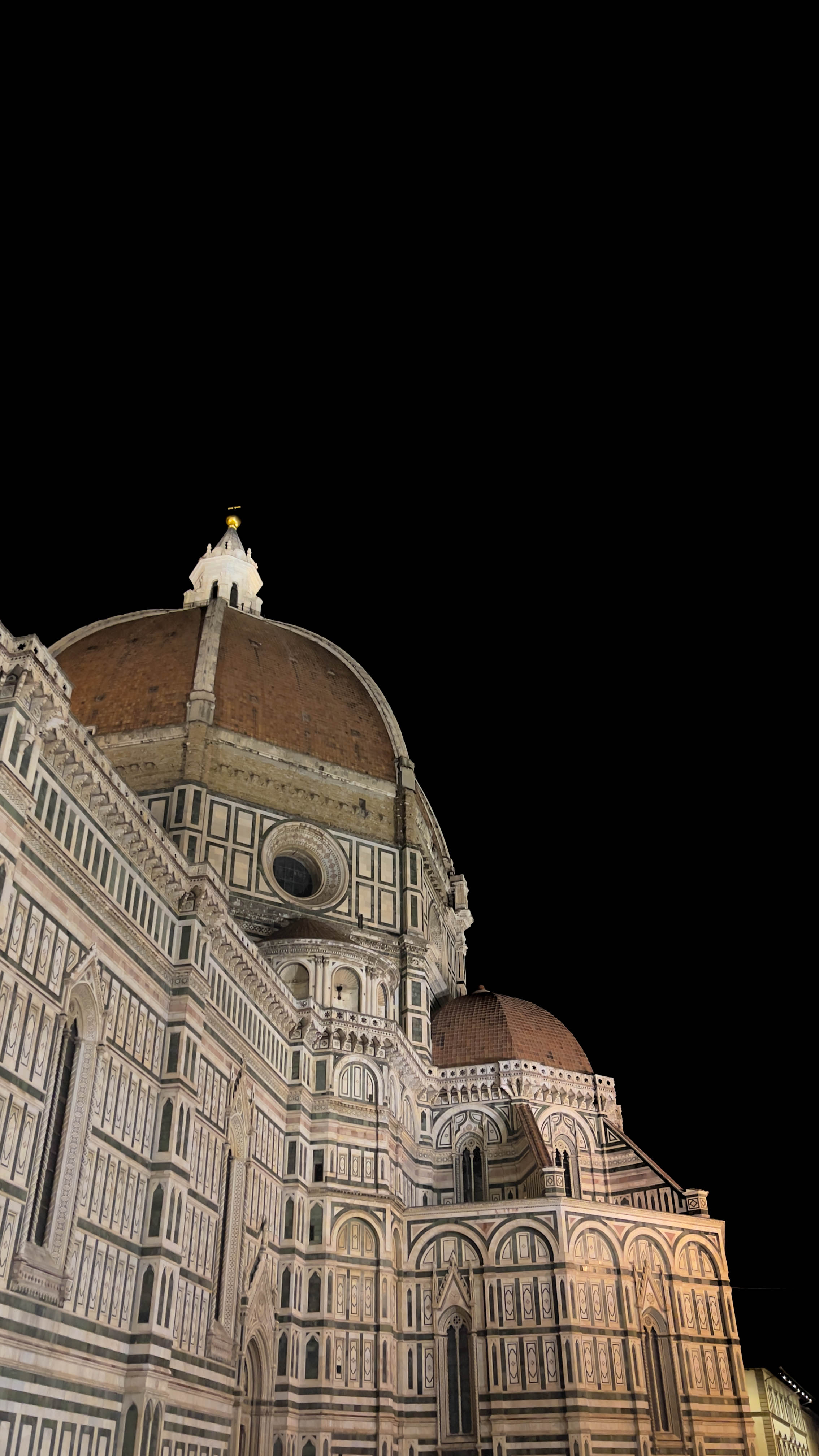Florence le Duomo la nuit de prêt